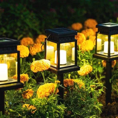Produktbild von Famanu Solarleuchte mit Kerzenlicht-Effekt - 8 Stück für Garten und Terrasse