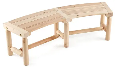 Immagine prodotto di KOMFOTTEU: Panchina da giardino curva, resistente alle intemperie, realizzata in abete e pino carbonizzati. Panchina in legno con seduta a listelli per 2 persone, resistente fino a 322 kg, ideale per giardino e cortile