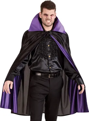 Produktbild von Vampir Dracula Umhang Lila Halloween Karneval Fasching