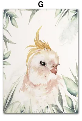 Produktbild von Poster Kinderzimmer Dschungel Tiere · Kinder Name Personalisiert · Kinderzimmer Bilder · Wand Deko · Kunst Druck · Deko Print · ohne Rahmen · Motiv G · 30×40 cm
