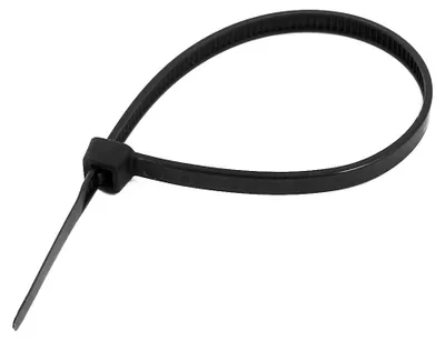 Produktbild von 100 Stš¹ck 2mm Nylon Selbstsichernde Kabelbinder Verschluss Schwarz