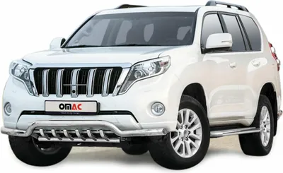 Obrázek produktu pro Přední ochranná lišta pro Toyota Land Cruiser 150 2013-17 ABE ocelová stříbrná