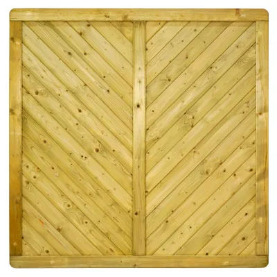 Produktbild von Ligna Gard Sichtschutzzaun Bern Pro gerade 180x180 cm Holzzaun Fichte Kesseldruckimprägniert stabiler Rahmen 44x88 mm sehr stabil