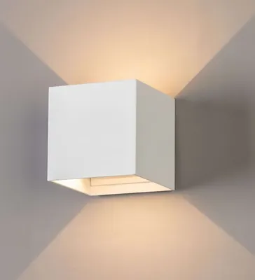 Produktbild von Goliving Wandleuchte drinnen und draußen - Würfellampe - LED - 10x10x10cm