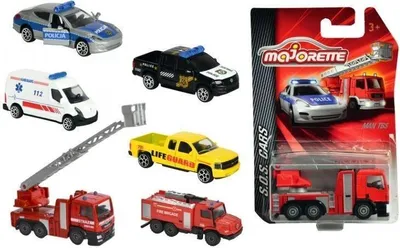 Zdjęcie produktu dla Majorette Pojazdy Sos 6 Rodz. 205-7181