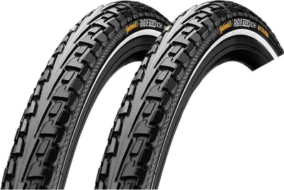 Produktbild von 2x Continental Silber Reifen Ride Tour Schwarz Reflex 28 x 1,60 (42-622)"