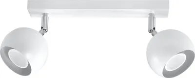 Immagine prodotto di Faretto da soffitto FOKUMO bianco cromato 2xGU10x40W in metallo, dimensioni: 15x30x30 cm, IP20, Pure Lume