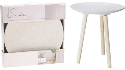 Obrázek produktu pro Odkládací stolek kulatý 41 cm bílý