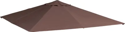 Produktbild von Outsunny Pavilion Roof, náhradná strecha pre pavilón, kryt pavilónu, ochrana proti slnku, polyester, káva, 2,98 x 2,95 m
