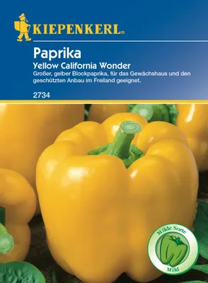Produktbild von [STREICHUNG 2025] Paprika Yellow California Wonder | Paprikasamen von Kiepenkerl