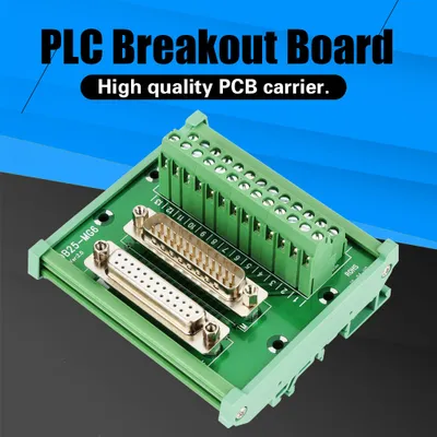 Immagine prodotto di Connettore e presa DB25 D-Sub Scheda breakout, morsettiera, modulo di interfaccia per montaggio su guida DIN