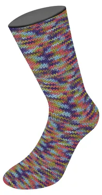 Produktbild von Lana Grossa - Meilenweit 8-fach 150g Multi 9983 helloliv hellrot violett hellblau pistazie