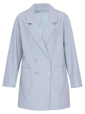 Image de Manteau pour femme SAPORTA - bleu clair, taille XS