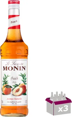 Image de Lot de 3 Sirop Monin - Pêche 1L