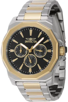 Produktbild von Invicta Speedway 46845 Herren Uhr - Quartz Bewegung - Edelstahl mit schwarzem Zifferblatt - 42 mm