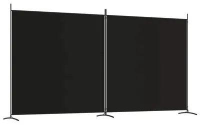 Produktbild von Raumteiler - Paravent mit 2 Paneelen - 348x180 cm - Faltbar - Stoff - Armeegrün