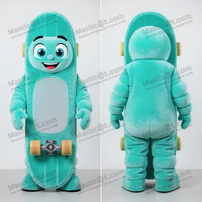 Immagine prodotto di Mascotte MASTICOT Gonfiabile a Forma di Skateboard Turchese