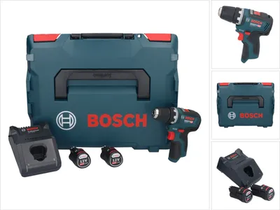Produktbild von Bosch GSR 12V-35 Profesjonalna akumulatorowa wiertarko-wkrętarka 12 V 35 Nm bezszczotkowa + 2x akumulator 2,0 Ah + ładowarka + L-Boxx