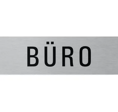 Produktbild von Aluhinweisschild 160x40mm Büro