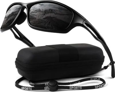 Produktbild von LINVO Sonnenbrille Herren Polarisiert Verspiegelt TR90 Sportbrille UV400 Cat 3 CE