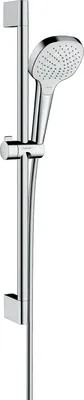 Produktbild von hansgrohe Croma Select E Brauseset Vario EcoSmart mit Brausestange 65 cm, weiß/ chrom, 26583400