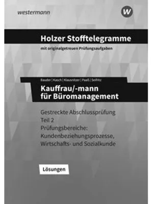 Obrázok produktu pre Holzer Stofftelegramme Baden-Württemberg - Kauffrau/-mann für Büromanagement