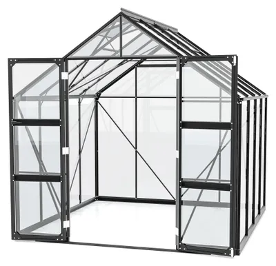 Produktbild von Vitavia Gewächshaus "Domus 6700" schwarz 6,7 m² 3 mm ESG