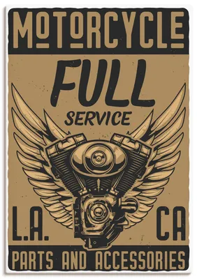 Produktbild von ARTland Leinwandbild Motorrad Los Angeles Größe: 50x70 cm