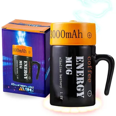 Productafbeelding van 3D keramische mok met deksel, grappig vormgegeven, geschikt voor koffie, thee, warme chocolademelk, cadeau-idee