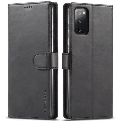 Obrázek produktu pro Pouzdro pro Samsung Galaxy M52 5G, kožené flipové pouzdro s magnetickým uzávěrem a stojánkem, ochranné pouzdro černé
