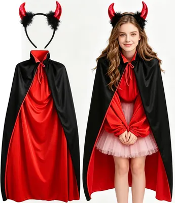 Immagine prodotto di Costume da vampiro per bambini, taglia 140-152 cm, ideale per Halloween