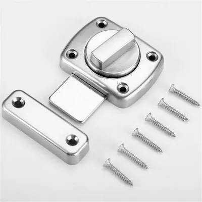 Produktbild von Innentürgeschloss in Schwarz - 5,5*4,5 cm - für Vielzweckanwendung - Kugelgelenkter Türschlüssel mit Sicherheitsstab