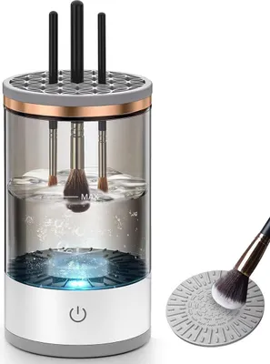 Produktbild von Elektrischer Make-up-Pinselreiniger, 2024 neuer automatisch rotierender Make-up-Pinselreiniger, geeignet für alle Größen von Make-up-Pinseln