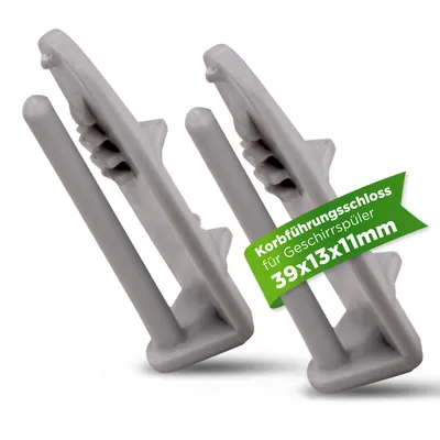 Produktbild von Laufschienenanschlag 2Stk kompatibel mit Beko 1880580400 für Geschirrspüler