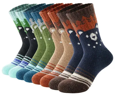 Productafbeelding van Kindersokken Thermisch Merino Wol voor Wandelen - 4 Paar