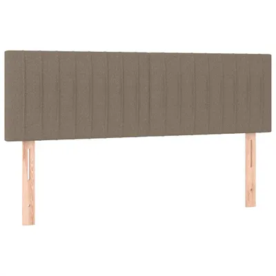 Image de vidaXL Têtes de lit 2 pcs. Taupe 72x5x78/88 cm Tissu