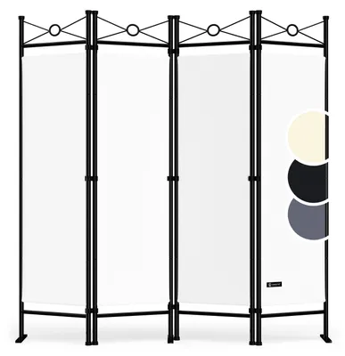 Produktbild von CASARIA® Paravent 4-teilig 180x163cm Weiß