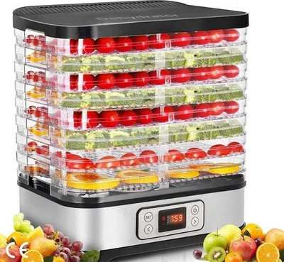 Image de Friteuse électrique à 5 niveaux avec minuterie et écran LCD, 250 W, 400 W/LCD
