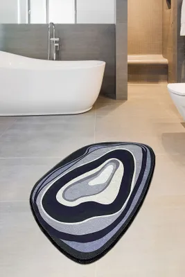 Produktbild von Mijolnir, Piedra, Badematte, 100 % POLYESTER, Grau, 70 x 120 cm