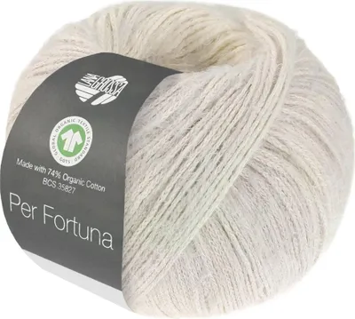 Produktbild von Lana Grossa - Per Fortuna Degrade GOTS 0101 graubeige rohweiß taupe