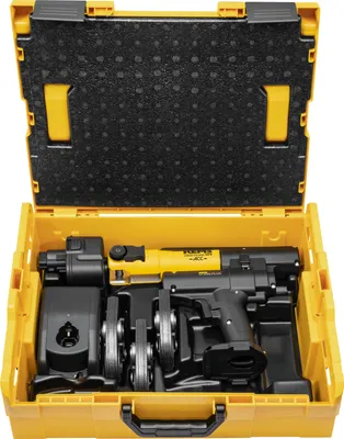 Obrázok produktu pre REMS Mini Press ACC č. 578013 v L-Boxx + 3 lisovacie čeľuste M alebo V, radiálny lis