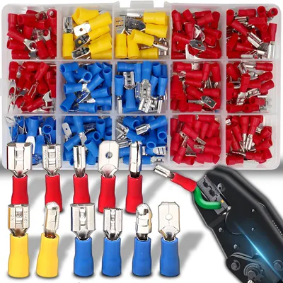 Produktbild von 280tlg Kabelschuhe Satz mit Sortiment Box Auto KFZ Stossverbinder Steckverbinder Kit Flachstecker Quetschverbinder Retoo
