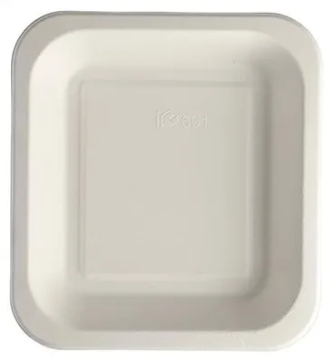 Produktbild von 50 Siegelschalen, Zuckerrohr 1400 ml 4,2 cm x 24,5 cm x 26,5 cm weiss