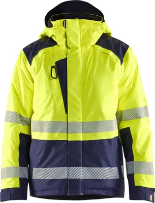 Produktbild von Blakläder High Vis Winterjacke 4455, Farbe:High Vis Gelb/Marineblau, Größe:M