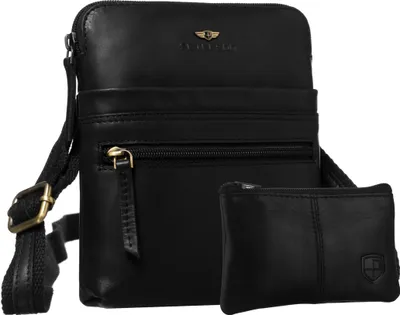 Produktbild von PTN 1901E-OPU-0284 Schwarze Ledertasche