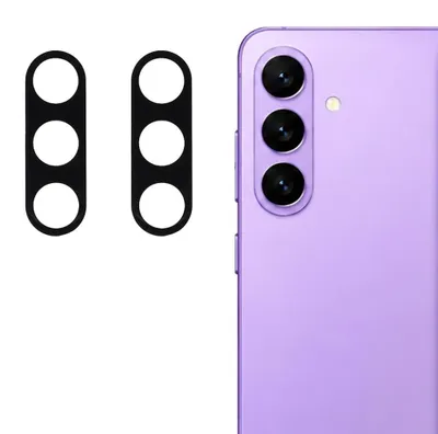 Produktbild von 2x Kamera Linsen Schutzglas für Samsung Galaxy S26 FE Komplettschutz Schwarz