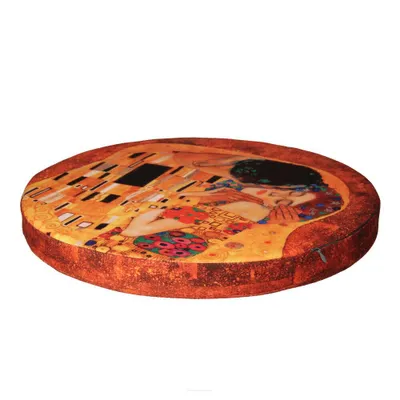 Produktbild von Bertoni RING, Rundes Stuhlkissen, Dekoratives wasserfestes Sitzkissen mit Muster, 40 cm x 4 cm Pocałunek