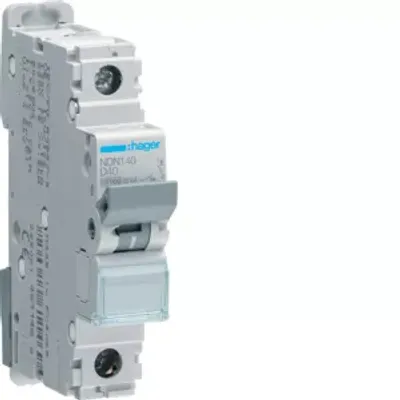 Produktbild von Hager LS-Schalter 1 polig 10kA/15kA D-40A 1M NDN140