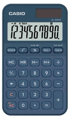 Produktbild von Casio SL-310YC Taschenrechner Tasche Einfacher Taschenrechner Navy