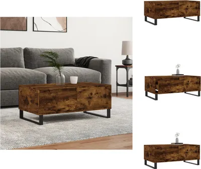 Produktbild von vidaXL Couchtisch Räuchereiche 90x50x36,5 cm Holzwerkstoff -  Couchtische